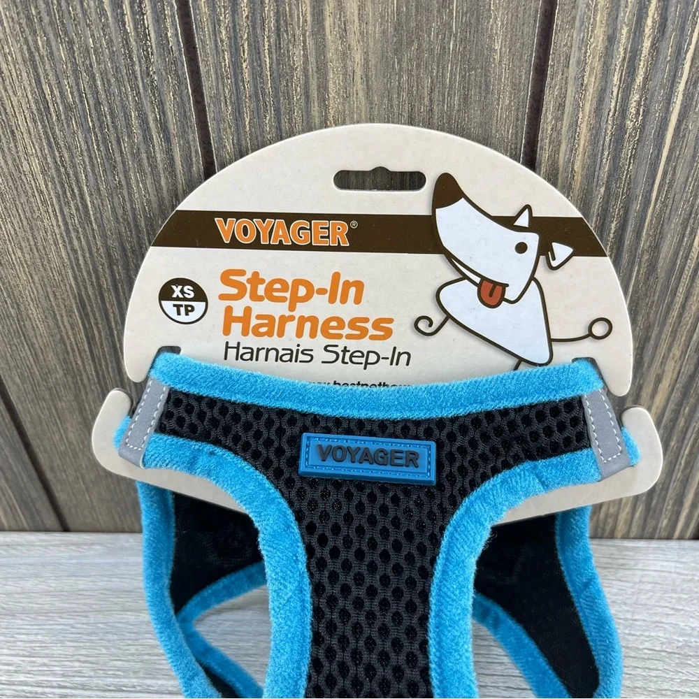 Voyager Step-In Air Dog Harness - All Weather Mesh Blue XS Size For Small Dogs